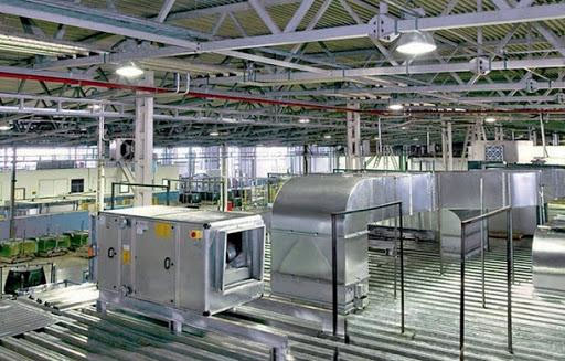 Instalacja wentylacji przemysłowej